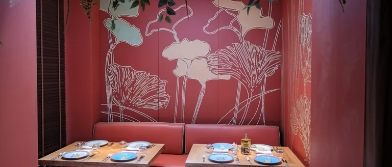 Custom commercial furniture project for Restaurant Private Dining Booth Wall Panels by RPGroup