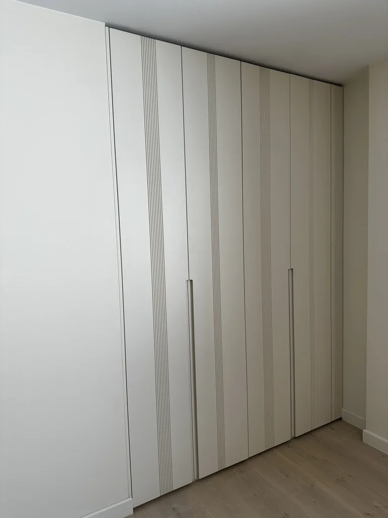 Turnkey custom furniture project in White Bedroom Wall Wardrobe Custom Furniture by RPGroup